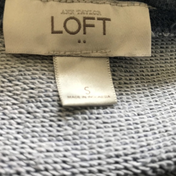 Ann Taylor Loft Chambray Metallic Stars Sweatshirt - Picture 5 of 5